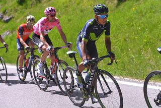 Nairo Quintana launches an attack on the final climb