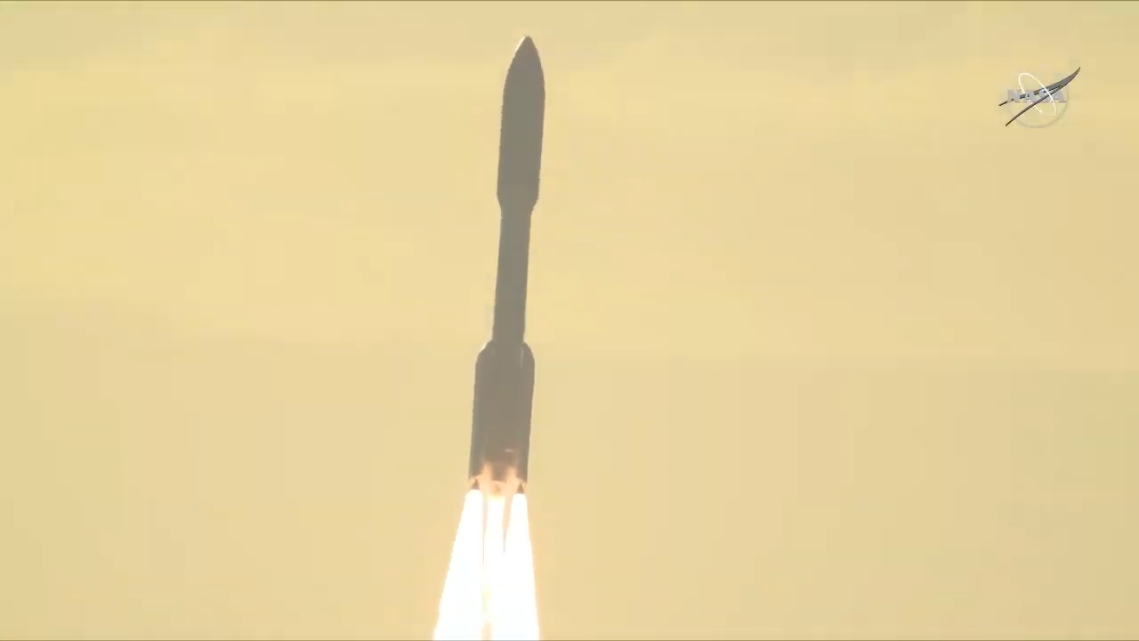 NASA's Mars rover Perseverance launches toward the Red Planet atop an Atlas V rocket, lifting off from Space Launch Complex 41 at Cape Canaveral Air Force Station in Florida on July 30, 2020.
