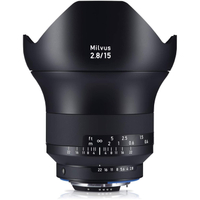 Zeiss Milvus 15mm f/2.8 Nikon F|$2,774|$2,209
SAVE $565 at Amazon