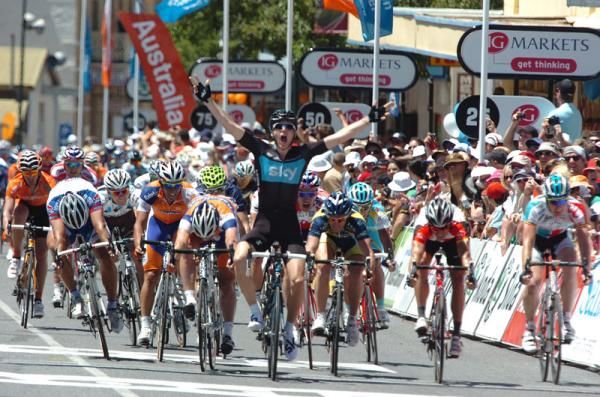 Ben Swift (Sky) wins stage 2 of the Santos Tour Down Under