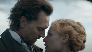 Claire Danes as Cora Seaborne and Tom Hiddleston as Will Ransome during the Apple TV Plus show, The Essex Serpent.