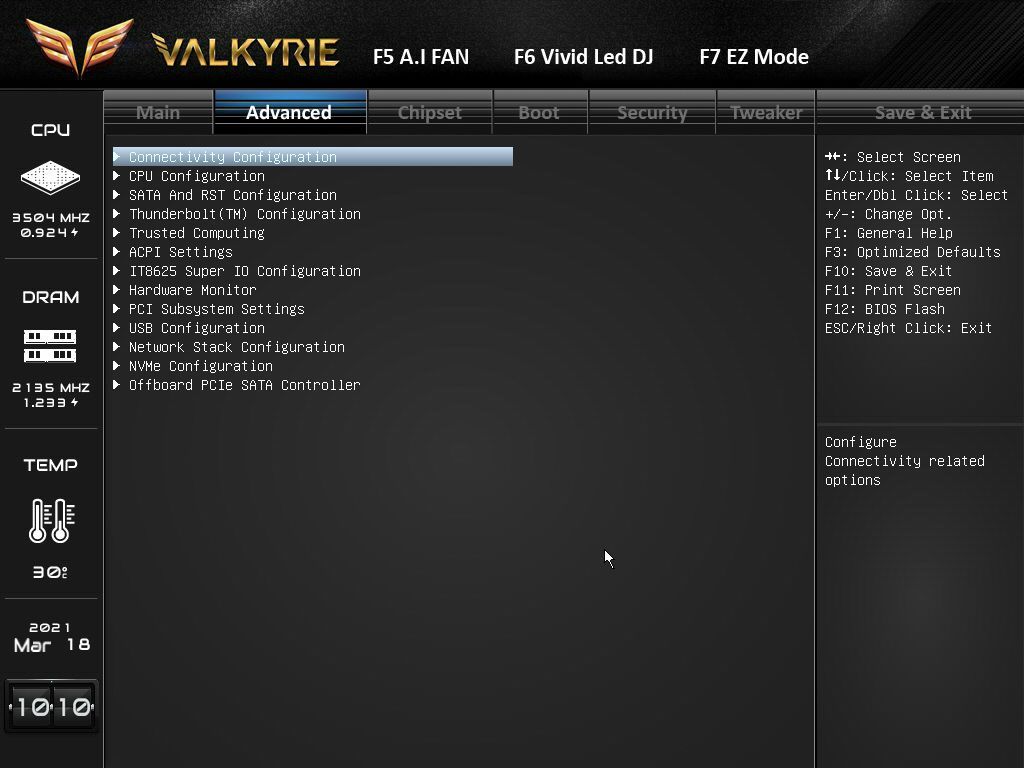 Biostar Z590 Valkyrie BIOS