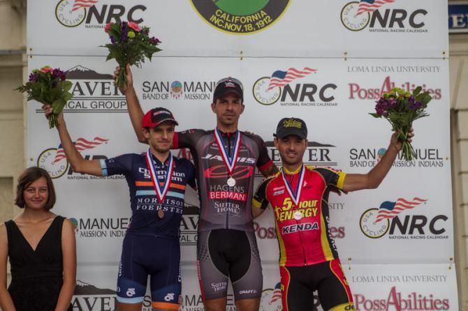 The stage 2 podium in Beaumont