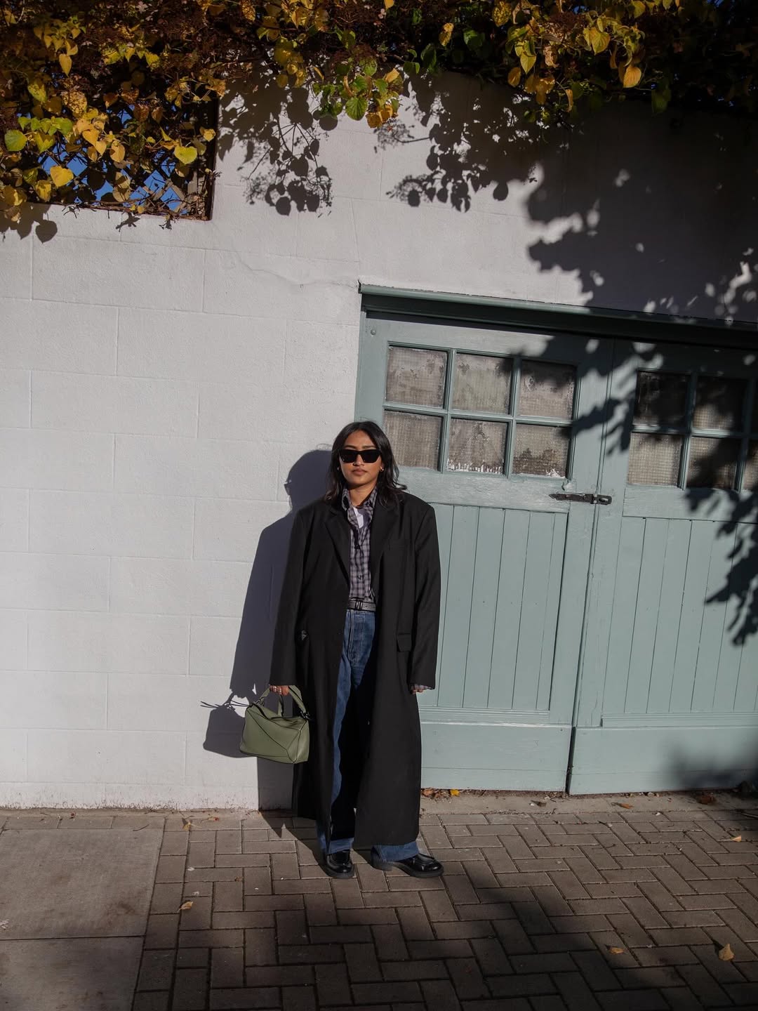 Chiara wearing long coat