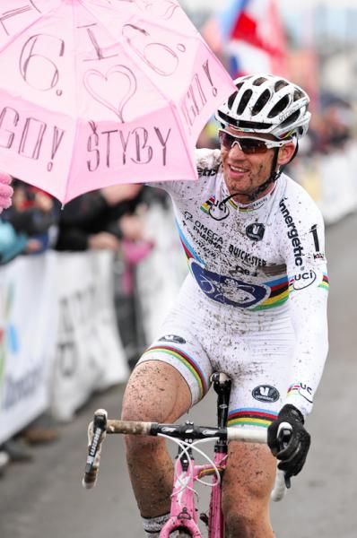 Zdenek Stybar (Omega Pharma-Quickstep) was in jubilant mood at the finish.