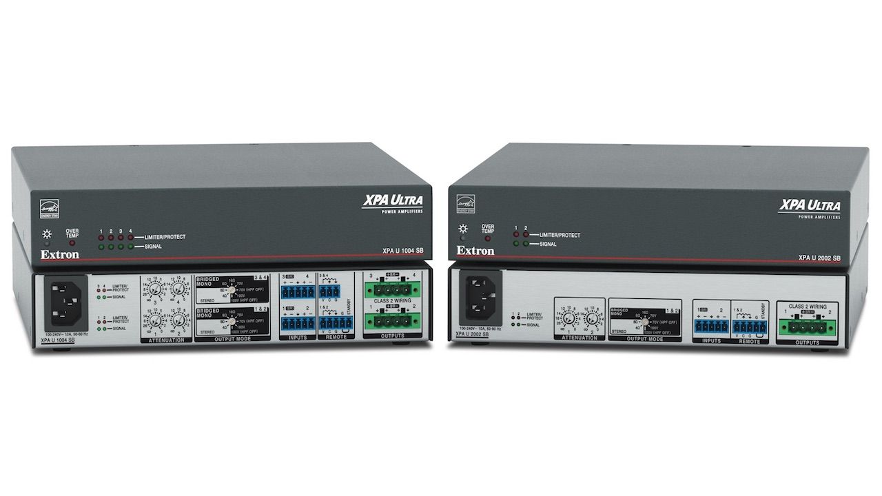 Extron Introduces XPA Ultra Amplifiers with Switchable Bridging