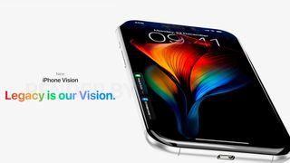 iPhone Vision concept waterfall display