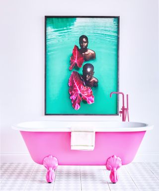 Mylands Barbiecore bath tub