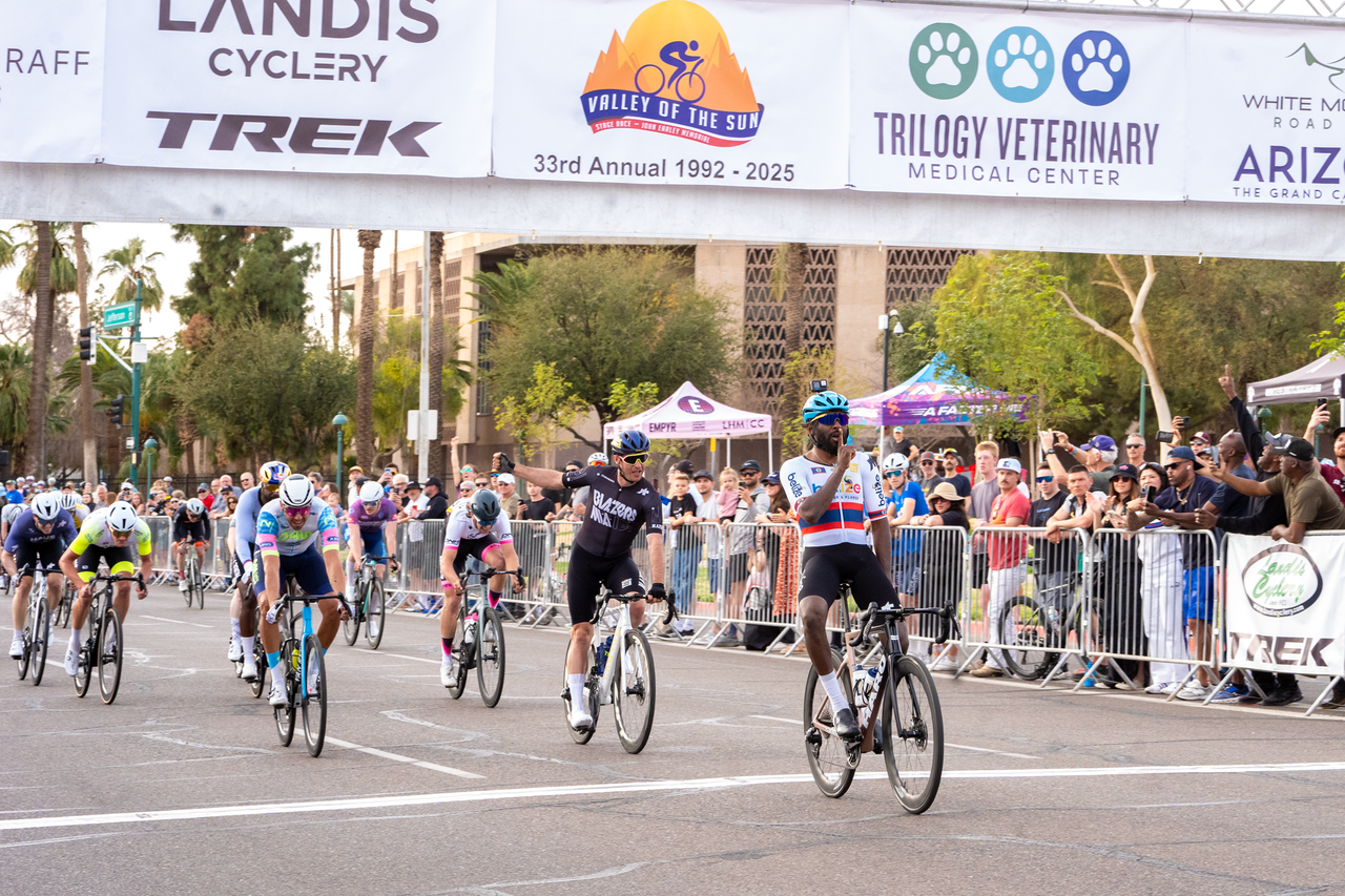 Belize criterium champion Cory Williams earns the win on stage 3 at Valley of the Sun