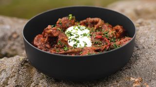 Camping meal beef goulash