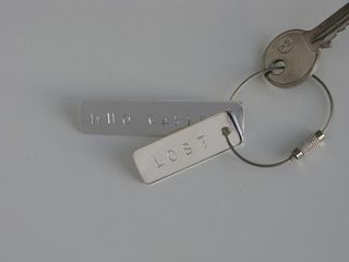 'Lost / Who Cares' key tag