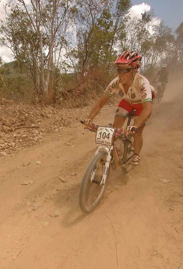Abby McLennan on her way to a podium finish