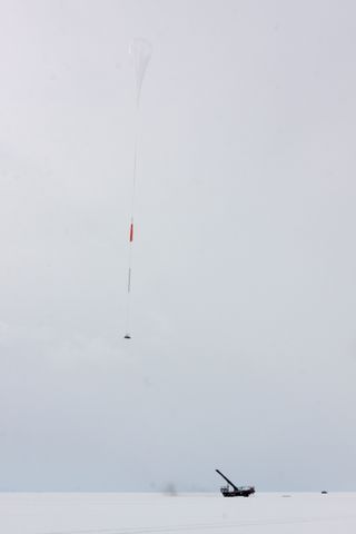 The GRIPS balloon telescope launched Jan. 18, 2016, in Antarctica.