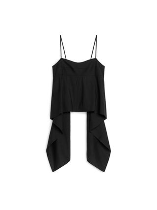 Back-Detail Strap Top - Black - Arket Gb