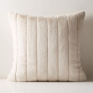 Faux fur square pillow 