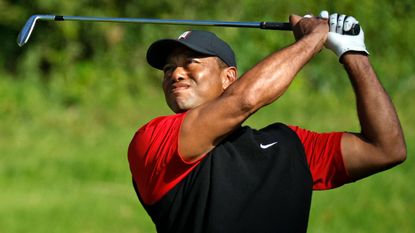 Tiger Woods during the Genesis Invitational at Riviera Country Club