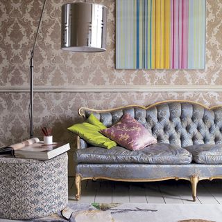 vintage wallpaper of the quirky and eclectic mansion