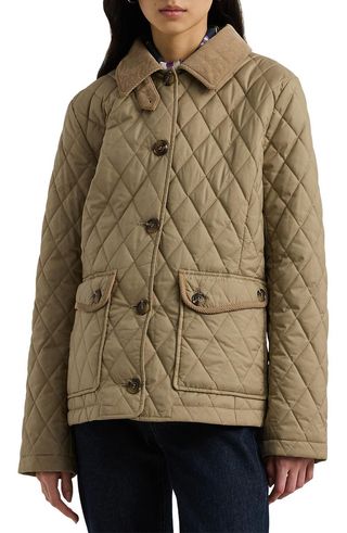 Quilted Corduroy Contrast Jacket