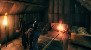 Valheim how to build a campfire indoors
