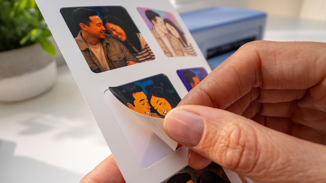 A selection of press shots featuring the two new Cricut sticker machines.
