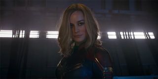 Captain Marvel enjoying the fight