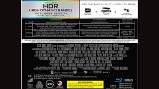 Ultra HD Blu-ray: disc label