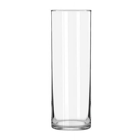 Libbey Clear Glass 9.5" Cylinder Floral Vase