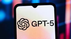 OpenAI logo and branding pictured next to 'GPT-5' on a smartphone screen.
