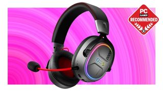 OXS Storm G2 wireless headline on pink Prime Day 2025 background