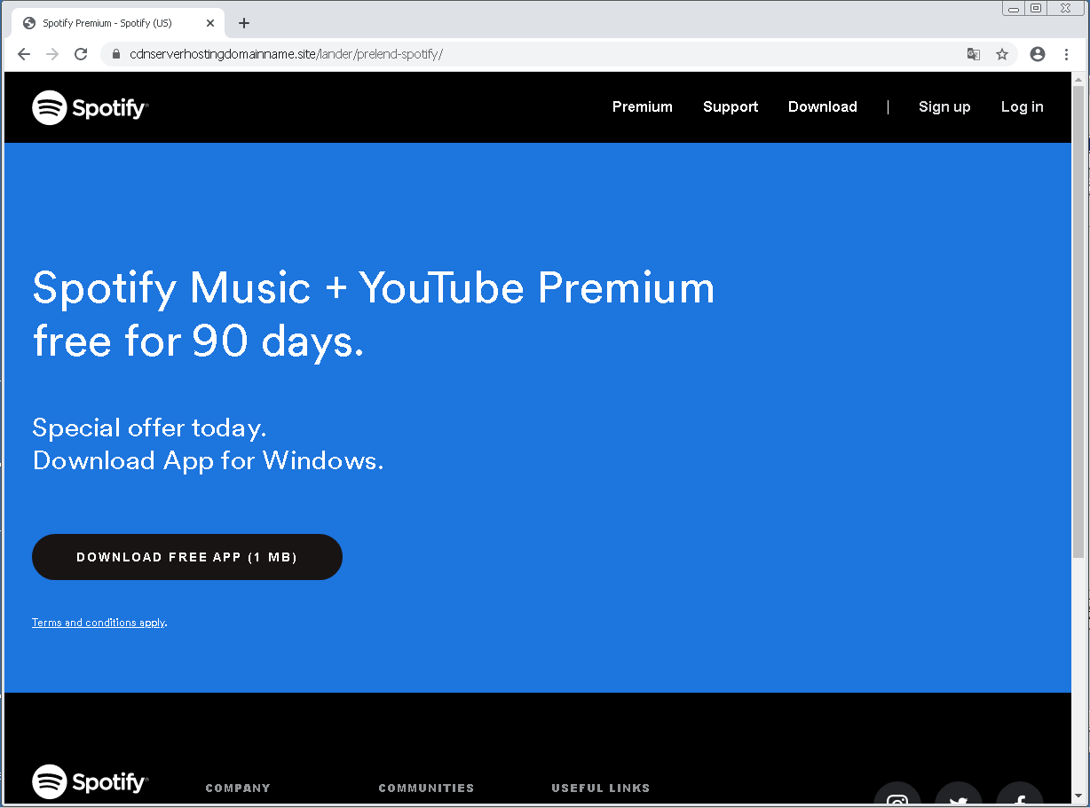 Fake Spotify Page