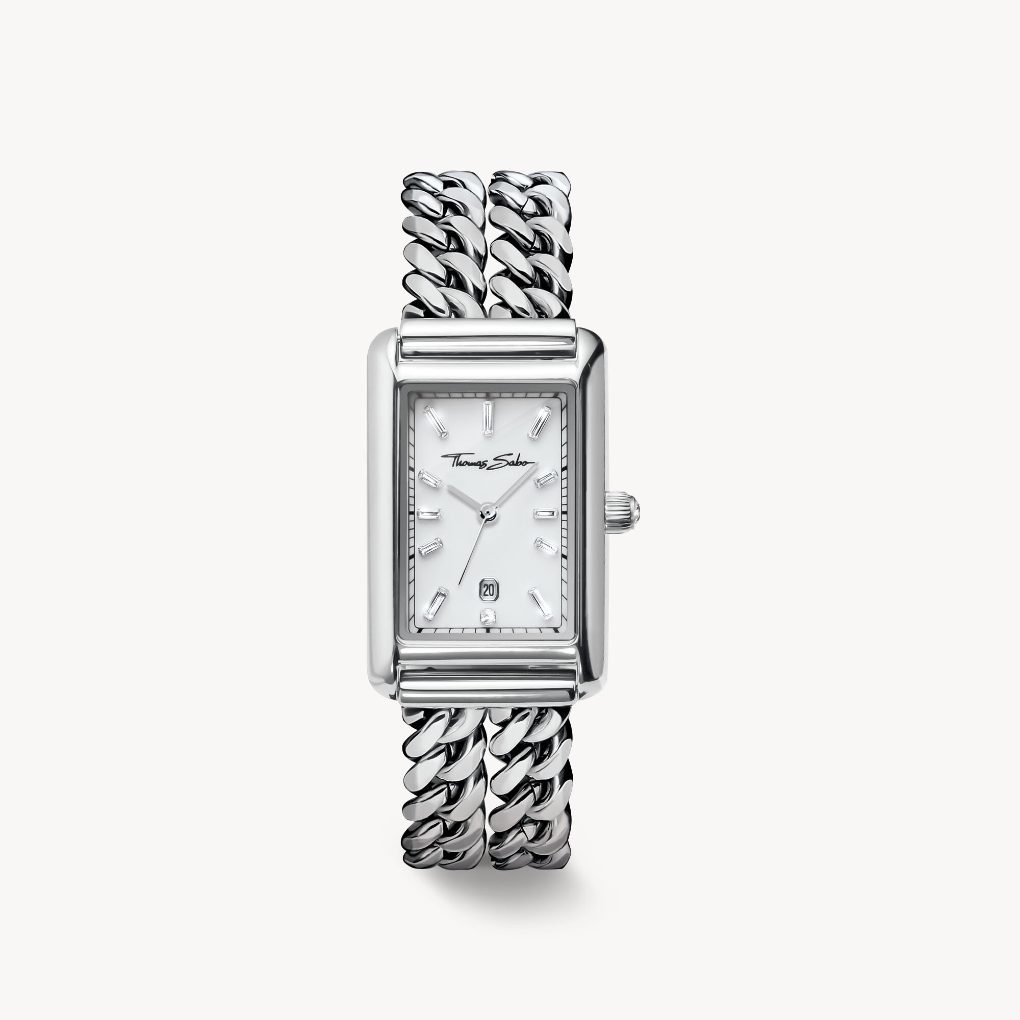 Silver Ladies' Watch Elegance in a Rectangular Shape