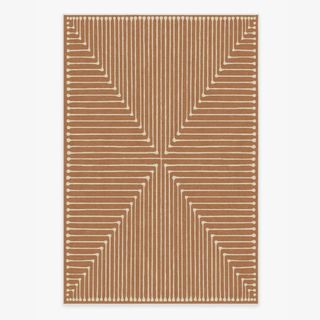 brown patterned rug
