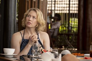 Carrie Coon in 'The White Lotus' season 3.