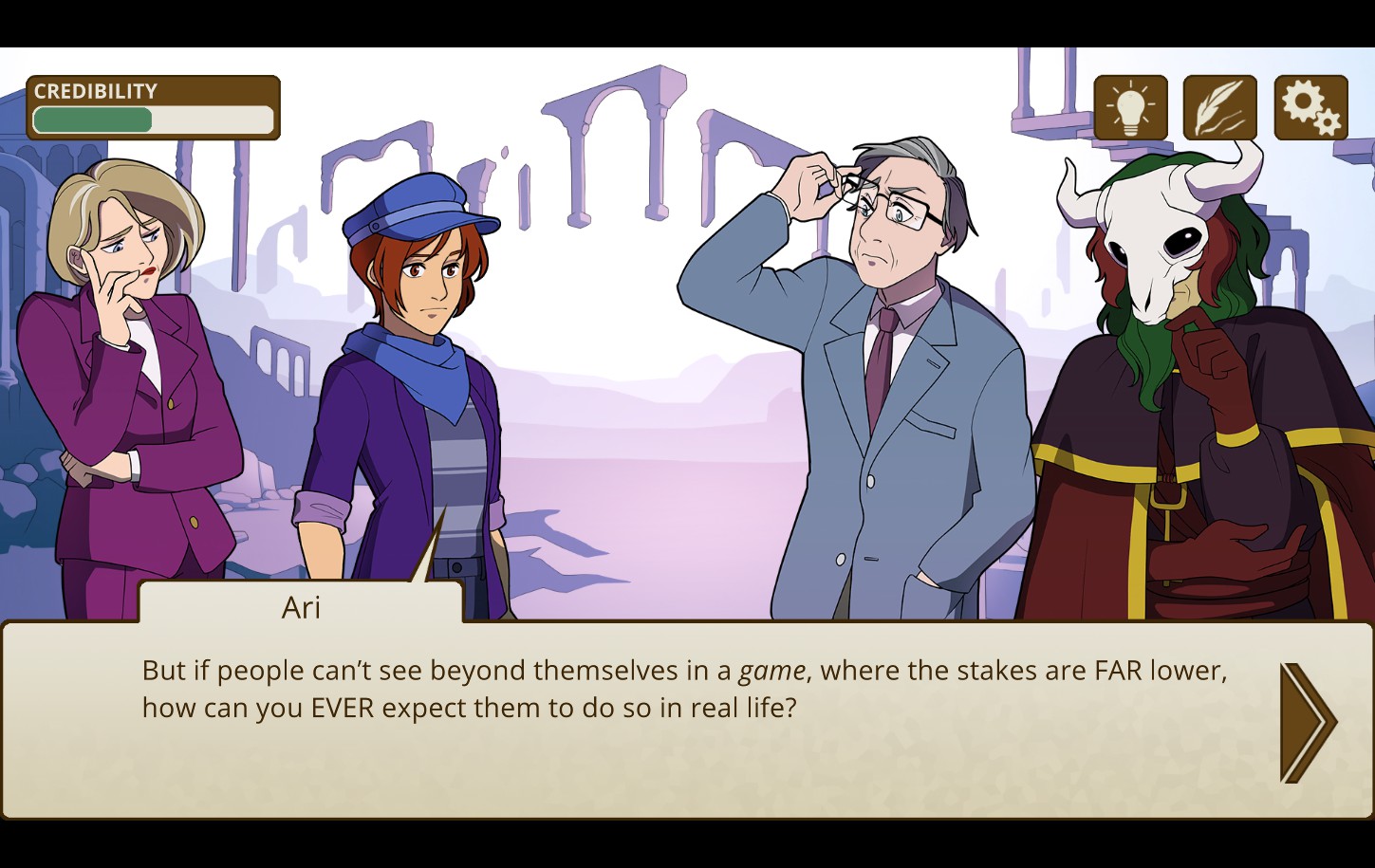 Pro Philosopher 2 es Ace Attorney para nuestra estúpida temporada electoral, y realmente me hizo sentir mejor.