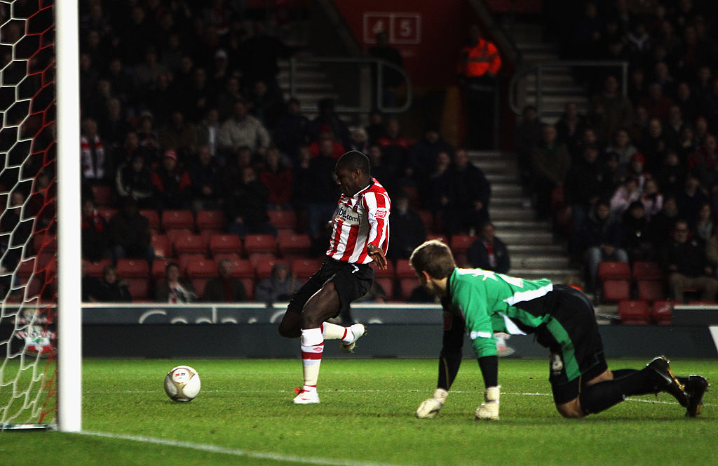 Michail Antonio scores for Southampton against Ipswich in the FA Cup