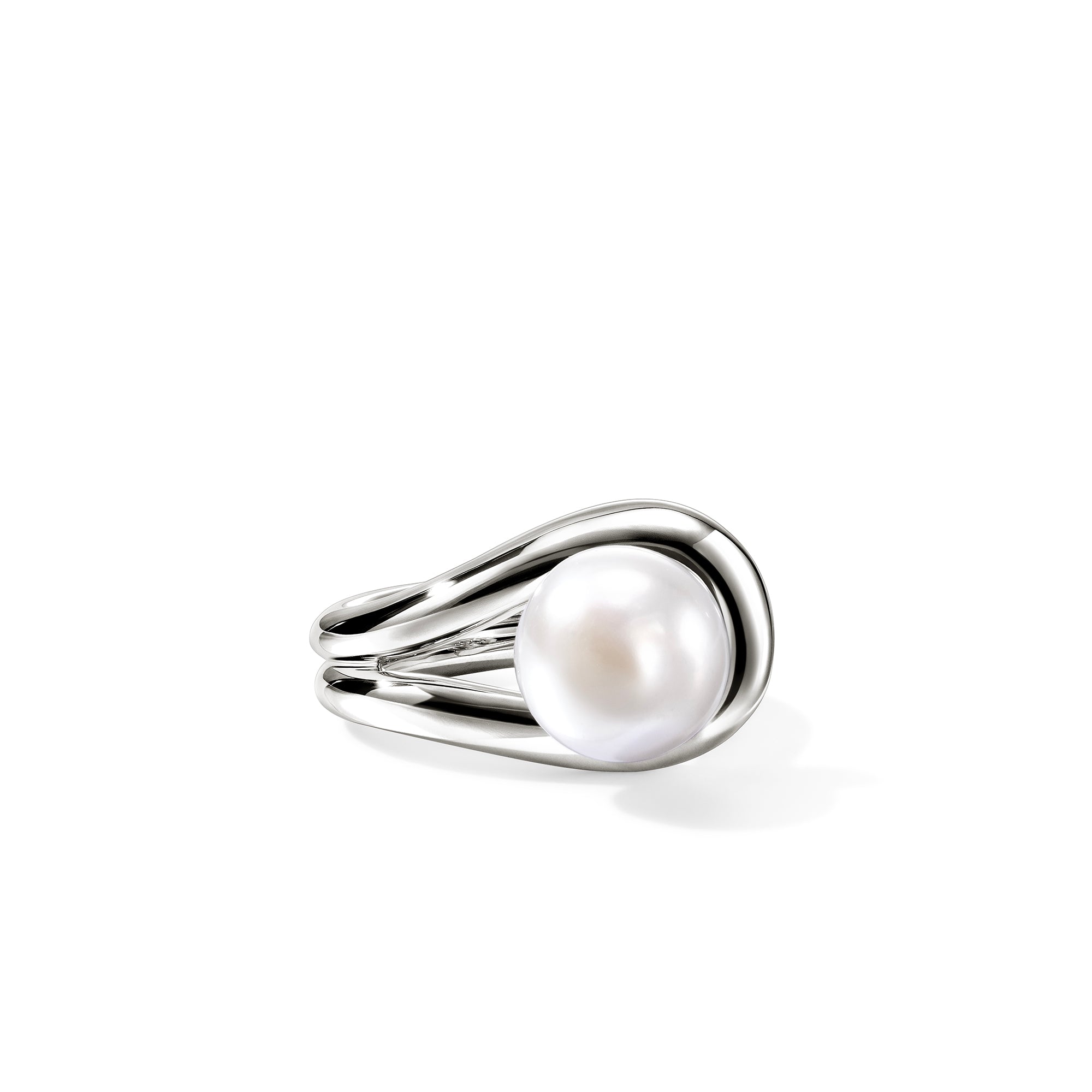 Surf Ring, Sterling Silver, Pearl|rb895081