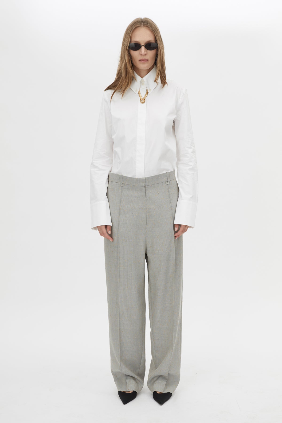 Denis Long Sleeve Shirt - White / 6