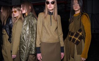 Female models wearing Phillip Lim collection for Autumn / Winter 2016
