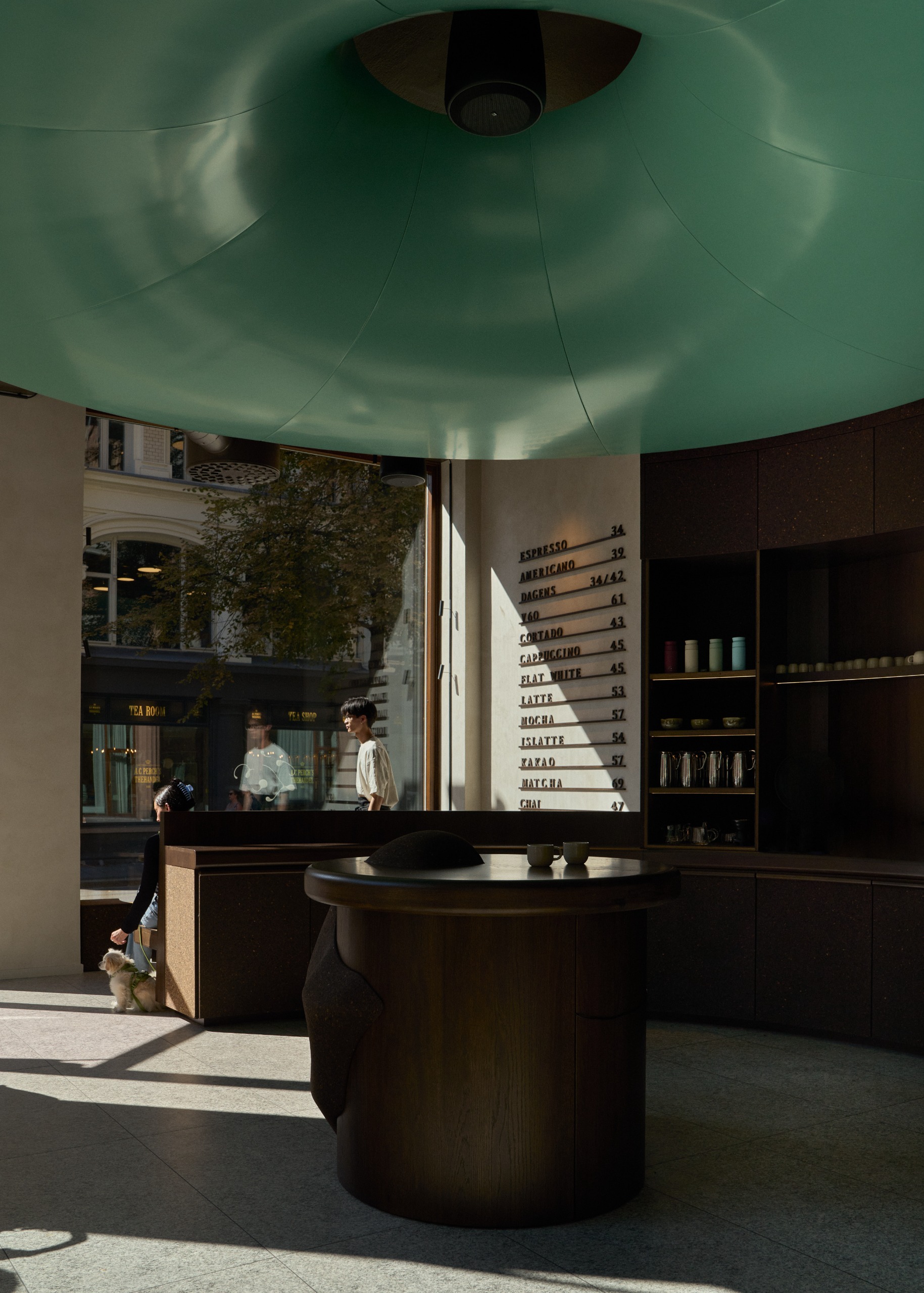 The green speaker installation that plays &amp;eacute;lan's bespoke soundtrack