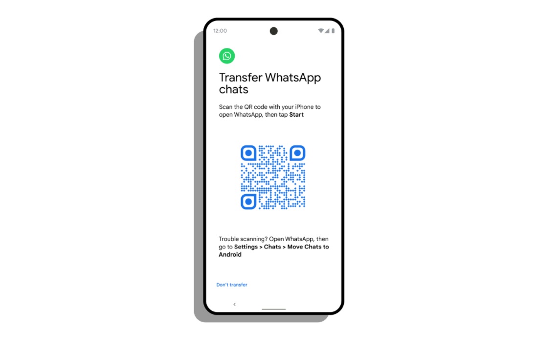 изображение QR-кода WhatsApp на Android