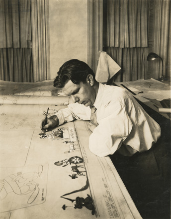 Bel Geddes in 1926 designing