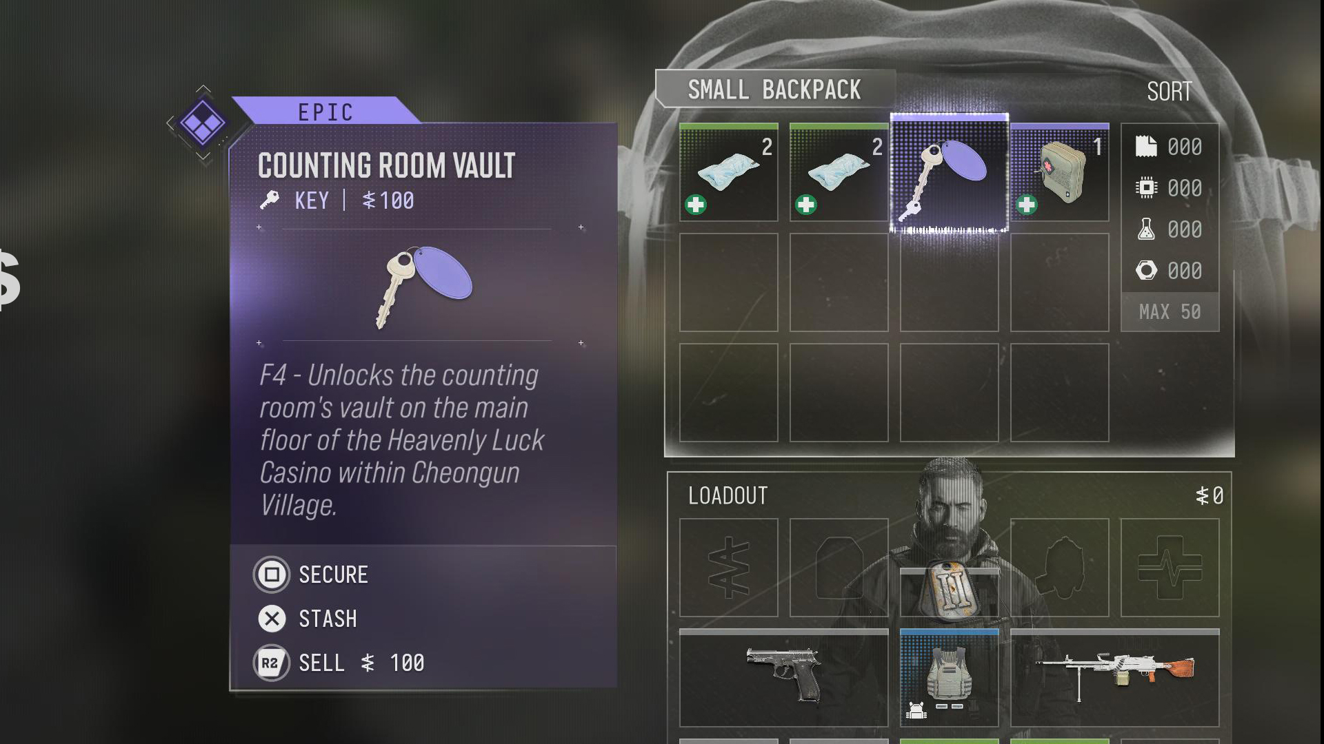 Counting Room Vault in Modern Warfare 4 DMZ