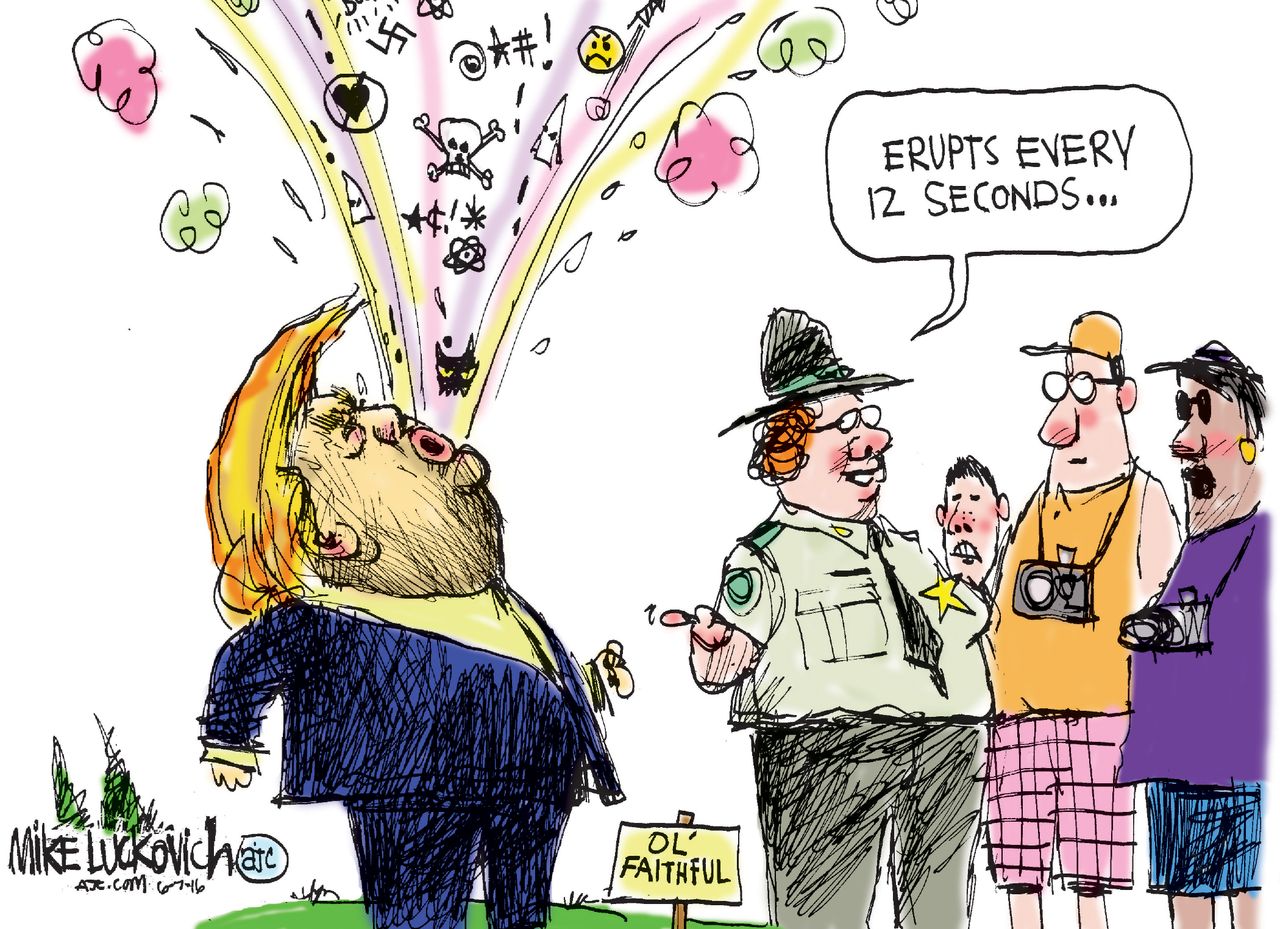 Political cartoon U.S. Donald Trump