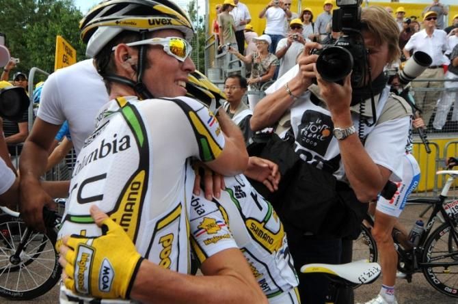 Mark Cavendish has always made a point of praising his teammates after wins