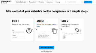 Cookiebot setup