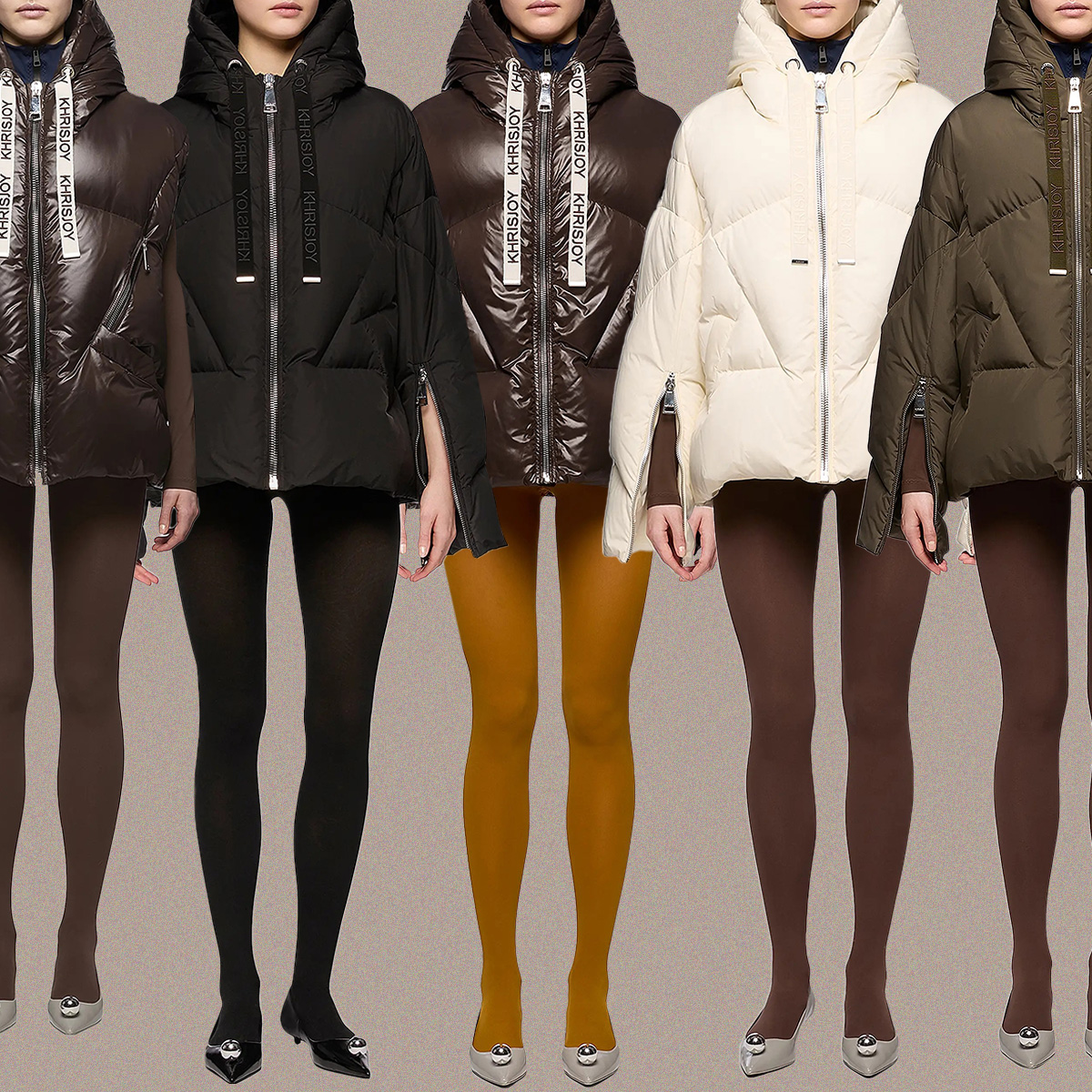 Collage of Khrisjoy Puffer Coats 