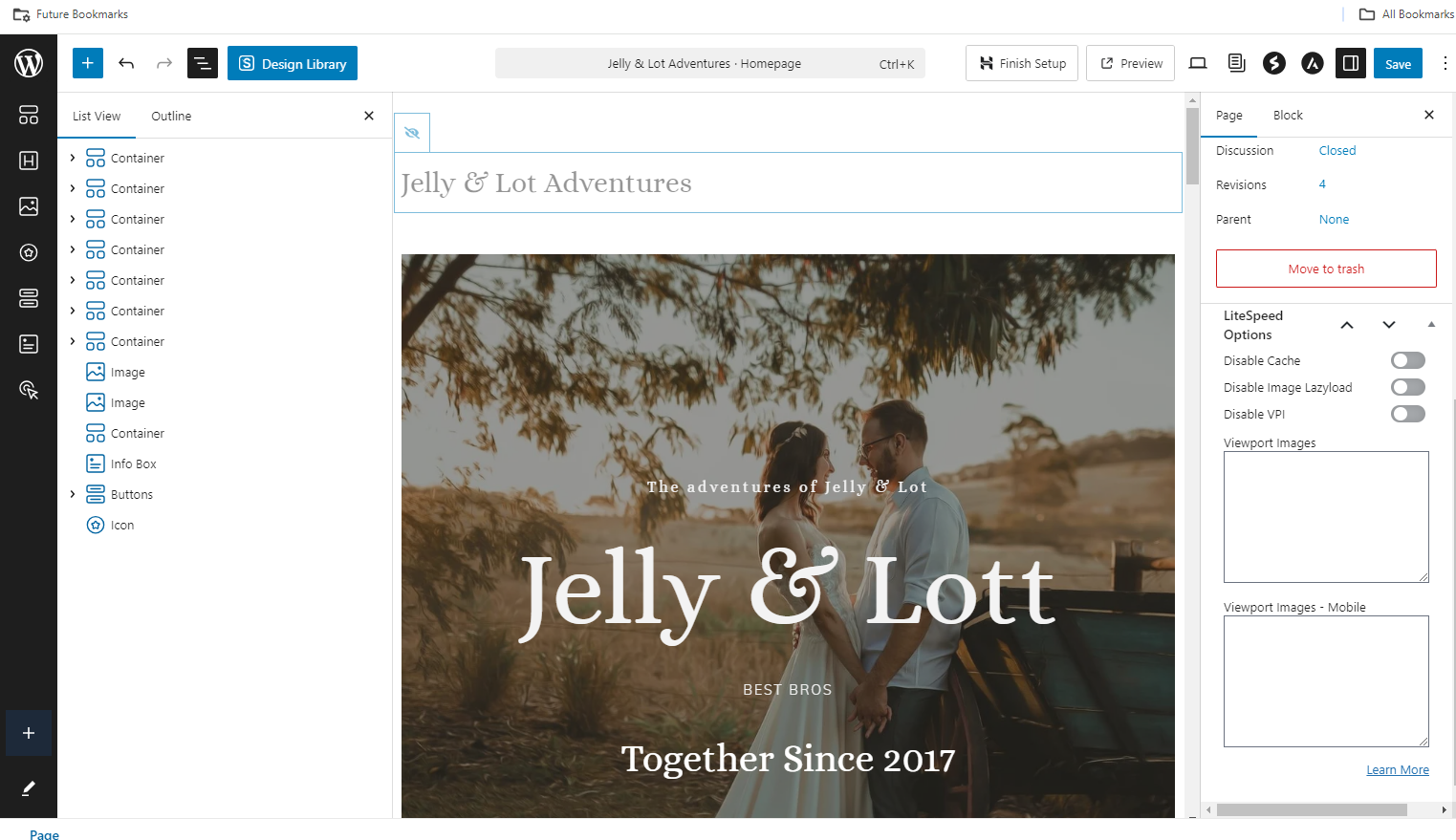 WordPress background image