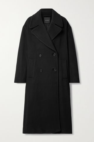 The Cocoon Double-Breasted Wool-Blend Felt Coat