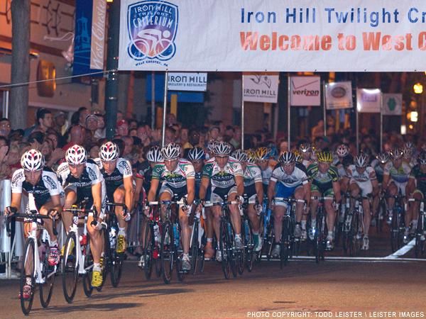 With one lap to go, Team Mountain Khakis and Colavita set-up for the sprint.