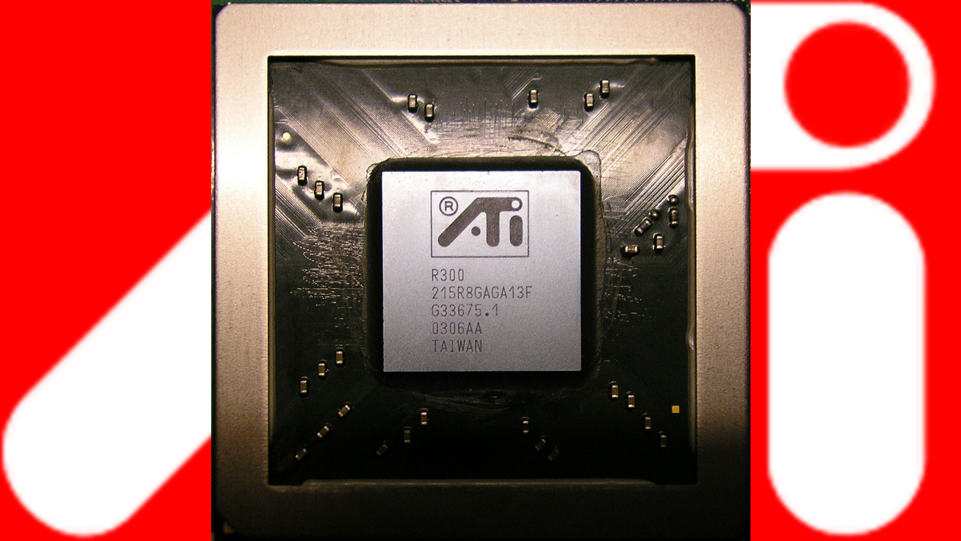 ATI R300 GPU on a Medion Radeon 9600TX card 